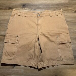 Duluth‎ Trading Co DuluthFlex Fire Hose Ultimate Shorts 44x11 Brown Canvas